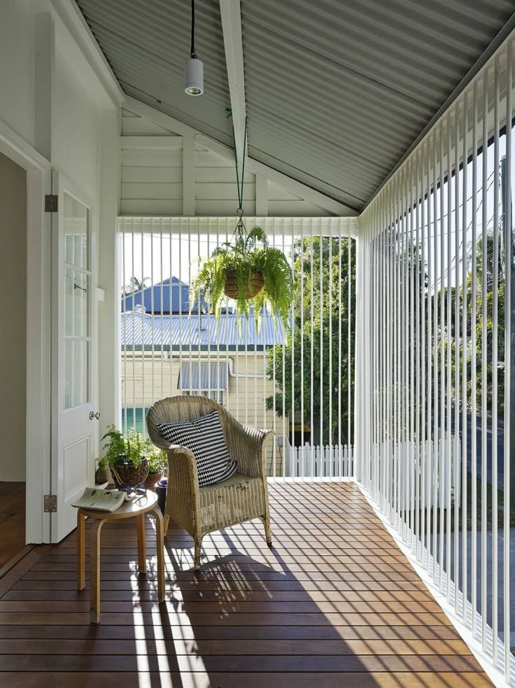 Natural bamboo blinds and home interior