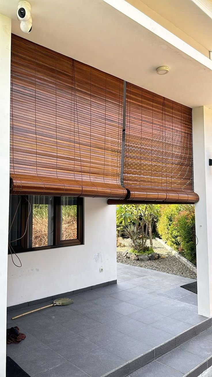 Natural bamboo style interior decor